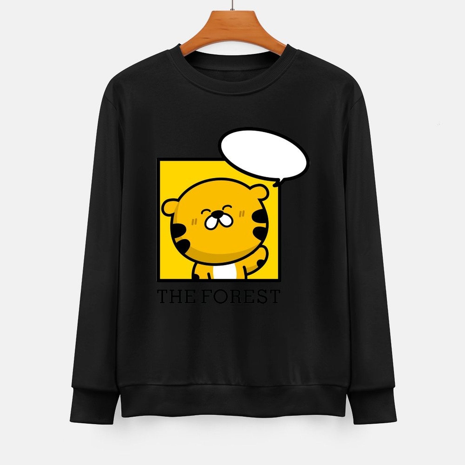 Front Patterned Long Sleeve TopPrinting Series